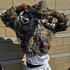 Camo Leaf Splice Zip Sweatshirt – Unisex Harajuku Streetwear